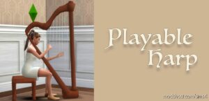 Playable Harp Mod for Sims 4