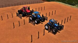 FS22 Placeable Mod: Barbed Wire Fence And Wooden Gate (Image #4)