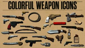 Colorful Weapon Icons for Red Dead Redemption 2
