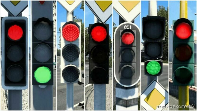 Different Lenses Of Traffic Lights for Euro Truck Simulator 2