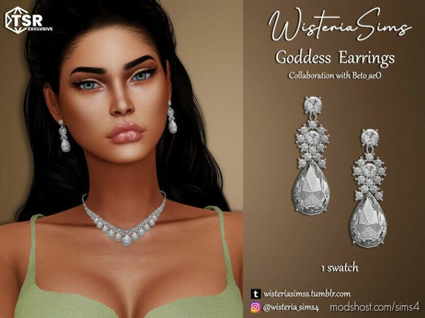 Goddess Earrings for Sims 4