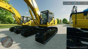 FS22 Komatsu Forklift Mod: 11 Large Excavators (Image #2)