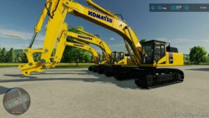 FS22 Komatsu Forklift Mod: 11 Large Excavators (Image #6)