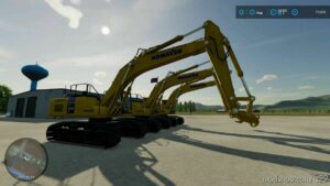 FS22 Komatsu Forklift Mod: 11 Large Excavators (Image #9)