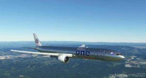 MSFS 2020 Texas Livery Mod: American Airlines OLD Metalic 8K 777-300 (Image #2)