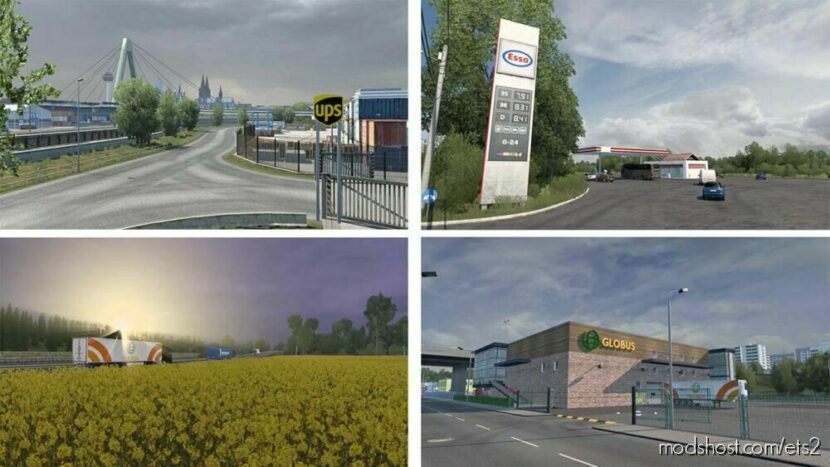 Real Companies, GAS Stations & Billboards for Euro Truck Simulator 2