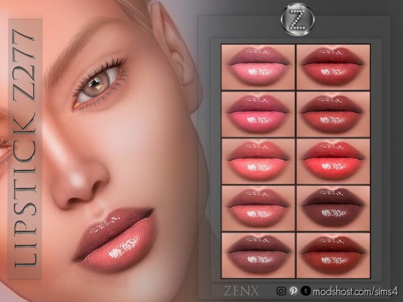 Lipstick Z277 for Sims 4