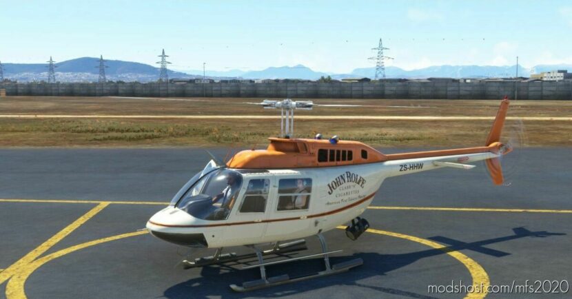 John Rolfe(Zs-Hhw) Bell 206 for Microsoft Flight Simulator 2020