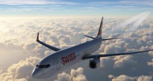 MSFS 2020 Mod: Swiss Pmdg 737-900ER Scimitar Livery (Image #2)