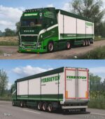 ETS2 Volvo Mod: FH 2012 Verhoeven Transport Skin Pack By Wexsper (Image #2)