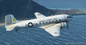 MSFS 2020 Douglas Livery Mod: DC-3 / C-47 Skytrain Navy Repaint (Image #2)