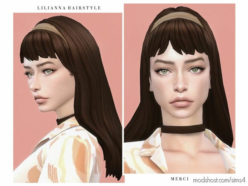 Lilianna Hairstyle for Sims 4