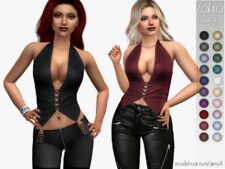 Zahra Top for Sims 4