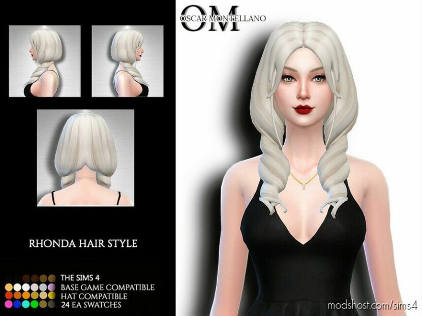 Rhonda Hairstyle for Sims 4