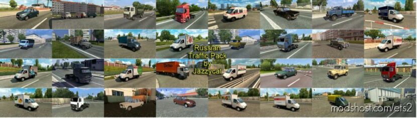 Russian Traffic Pack By Jazzycat V4.3.1 for Euro Truck Simulator 2