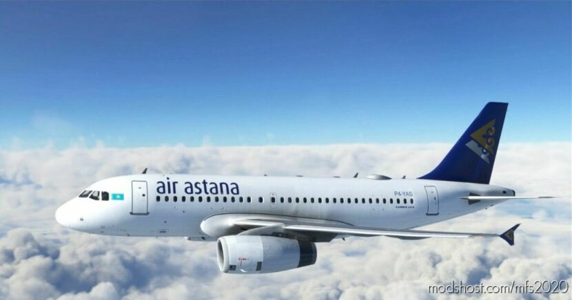 A319Iae AIR Astana for Microsoft Flight Simulator 2020