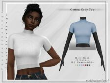Cotton Crop TOP T-369 for Sims 4