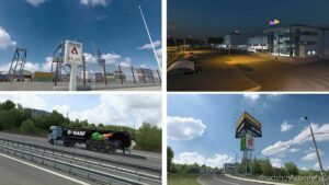 Real companies, gas stations & billboards v1.0.01 for Euro Truck Simulator 2