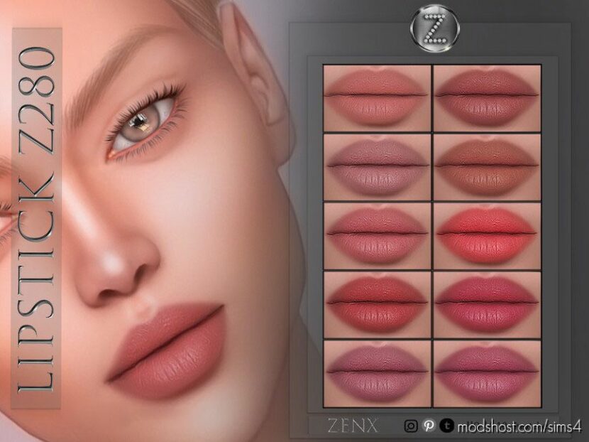 Lipstick Z280 for Sims 4