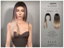 Elle Style 2 Hairstyle for Sims 4