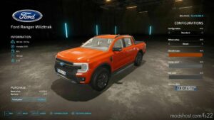 FS22 Ford Car Mod: Ranger Wildtrak 2023 (Image #4)