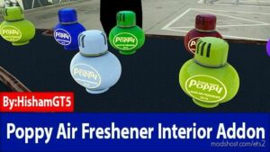 Poppy Air Freshener Interior Addon Pack v1.0 for Euro Truck Simulator 2