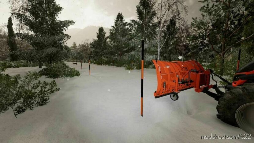 Snow Pole for Farming Simulator 22