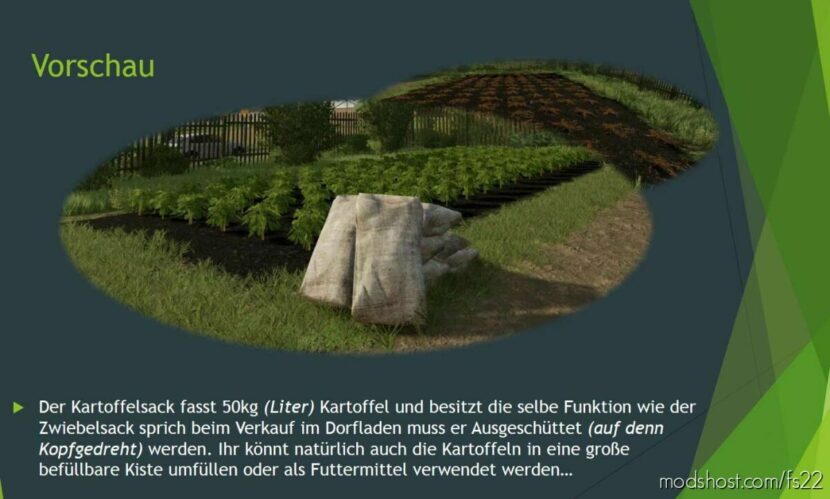 HOF Bergmann Allotment Planting Potatoes for Farming Simulator 22