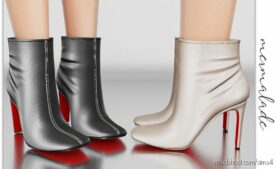 Mid Heel Ankle Boots S130 for Sims 4