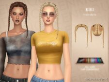 Sims 4 Female Mod: Kiki Hairstyle (Featured)