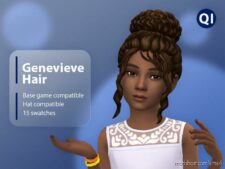 Sims 4 Female Mod: Genevieve Hair (Featured)