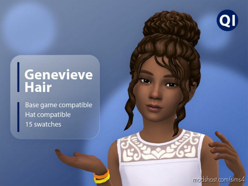 Genevieve Hair for Sims 4