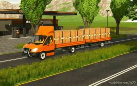 FS22 Pickup Vehicle Mod: EDM Mercedes Sprinter Pickup (Image #5)