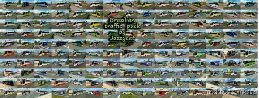 Brazilian Traffic Pack By Jazzycat V5.1.1 for Euro Truck Simulator 2