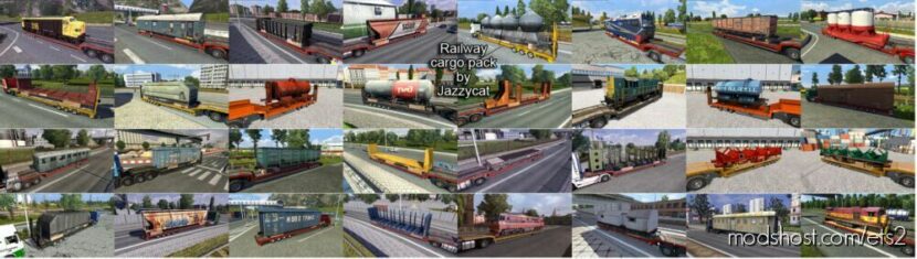 Railway Cargo Pack By Jazzycat V4.1 for Euro Truck Simulator 2