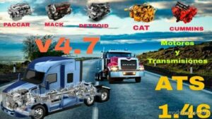 Engines and transmissions Pack v4.7 for American Truck Simulator
