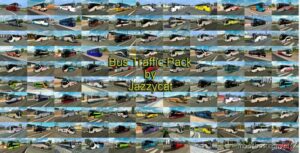 BUS Traffic Pack By Jazzycat V16.0 for Euro Truck Simulator 2