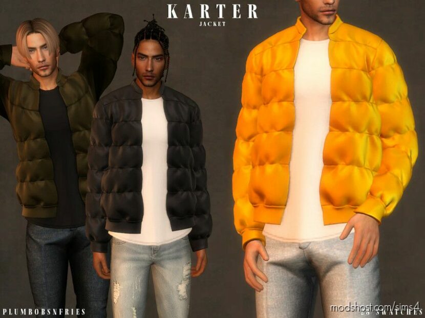 KARTER Jacket Sims 4 Clothes Mod - ModsHost
