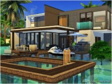 Sims 4 House Mod: Seaside Jam No CC (Image #6)