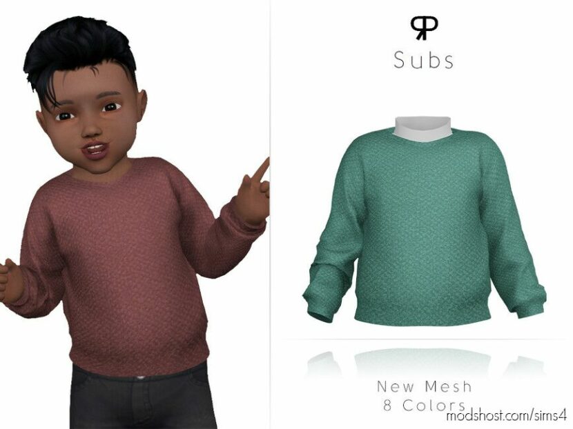 Sims 4 Female Clothes Mod: Subs for Toddler (Featured)