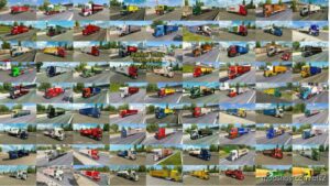 Painted Truck Traffic Pack by Jazzycat V18.4.1 for Euro Truck Simulator 2