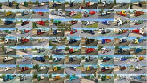 ETS2 Jazzycat Mod: Painted Truck Traffic Pack by Jazzycat V18.7.3 (Image #2)