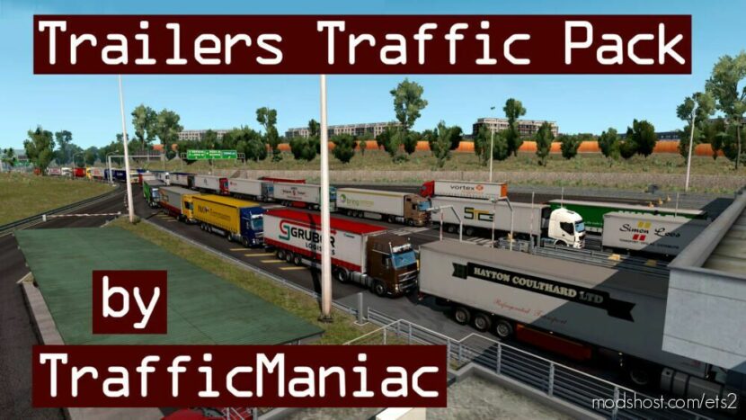 Trailers Traffic Pack By Trafficmaniac V11.7.1 for Euro Truck Simulator 2
