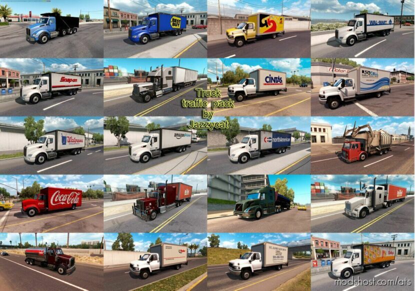Truck Traffic Pack By Jazzycat V3.3.1 for American Truck Simulator