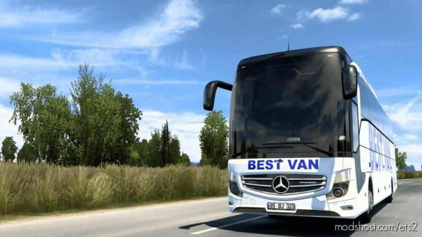 Mercedes Benz Travego 16 SHD E6 Best VAN TUR 2023 Skin V1 for Euro Truck Simulator 2