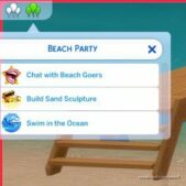 Sims 4 Mod: Beach Party Social Event (Image #3)