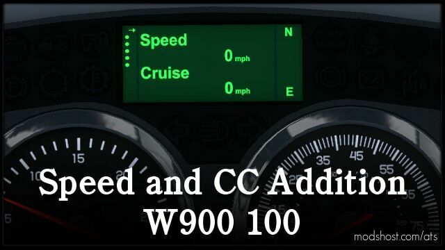 W900 Dashboard Info Addition v1.1 for American Truck Simulator