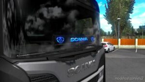 ETS2 Scania Part Mod: Front Glass Table For Scania (Featured)
