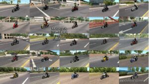 Motorcycle Traffic Pack by Jazzycat V6.5.3 for American Truck Simulator