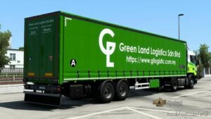 ETS2 RJL Mod: Scania R Series Green Land Logistic SDN BHD Combo Skin (Image #2)